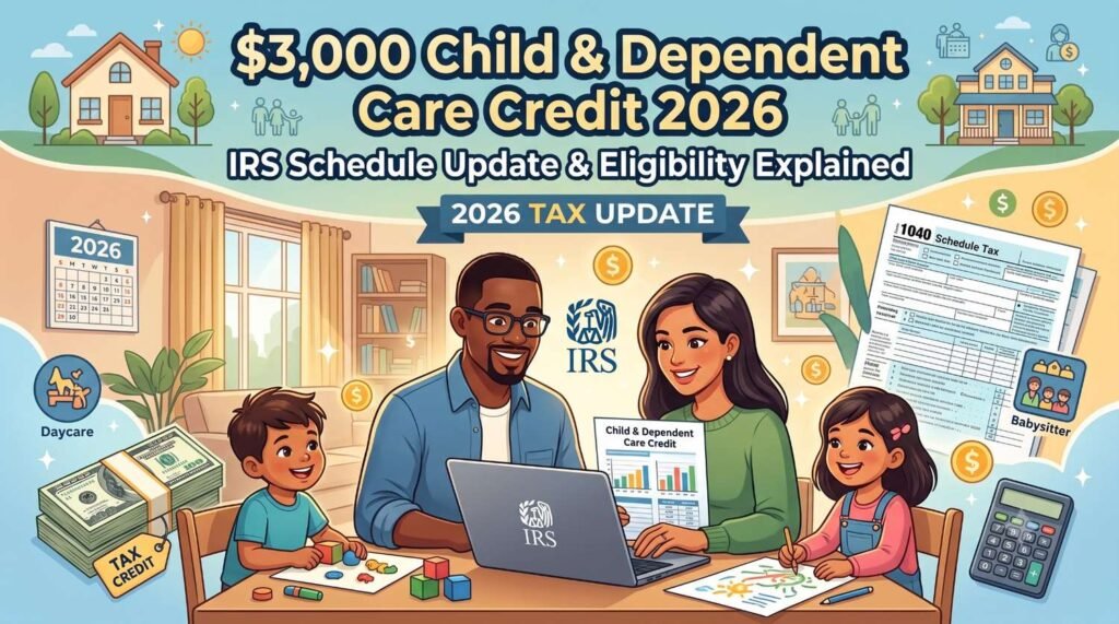 $3,000 Child & Dependent Care Credit 2026: IRS Schedule Update & Eligibility Explained