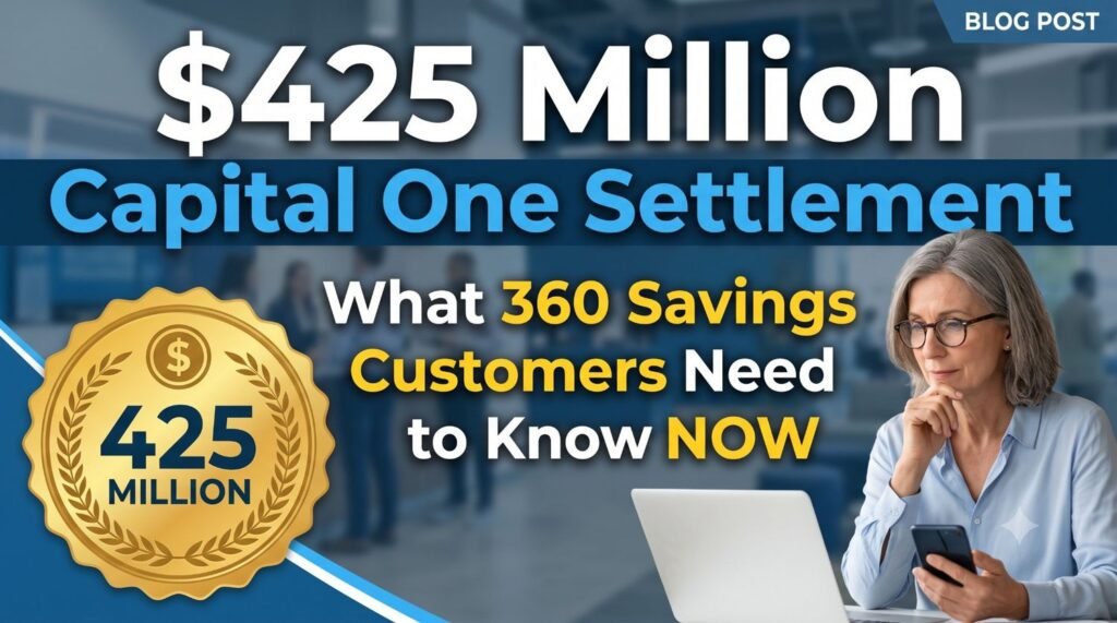 $425 Million Capital One Settlement: What 360 Savings Customers Need to Know NOW