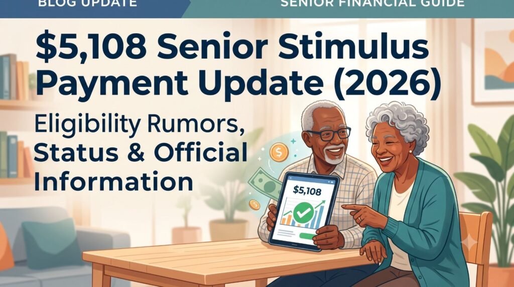 $5,108 Senior Stimulus Payment Update (2026): Eligibility Rumors, Status & Official Information