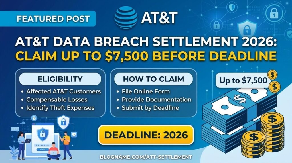 AT&T Data Breach Settlement 2026: Claim Up to $7,500 Before Deadline